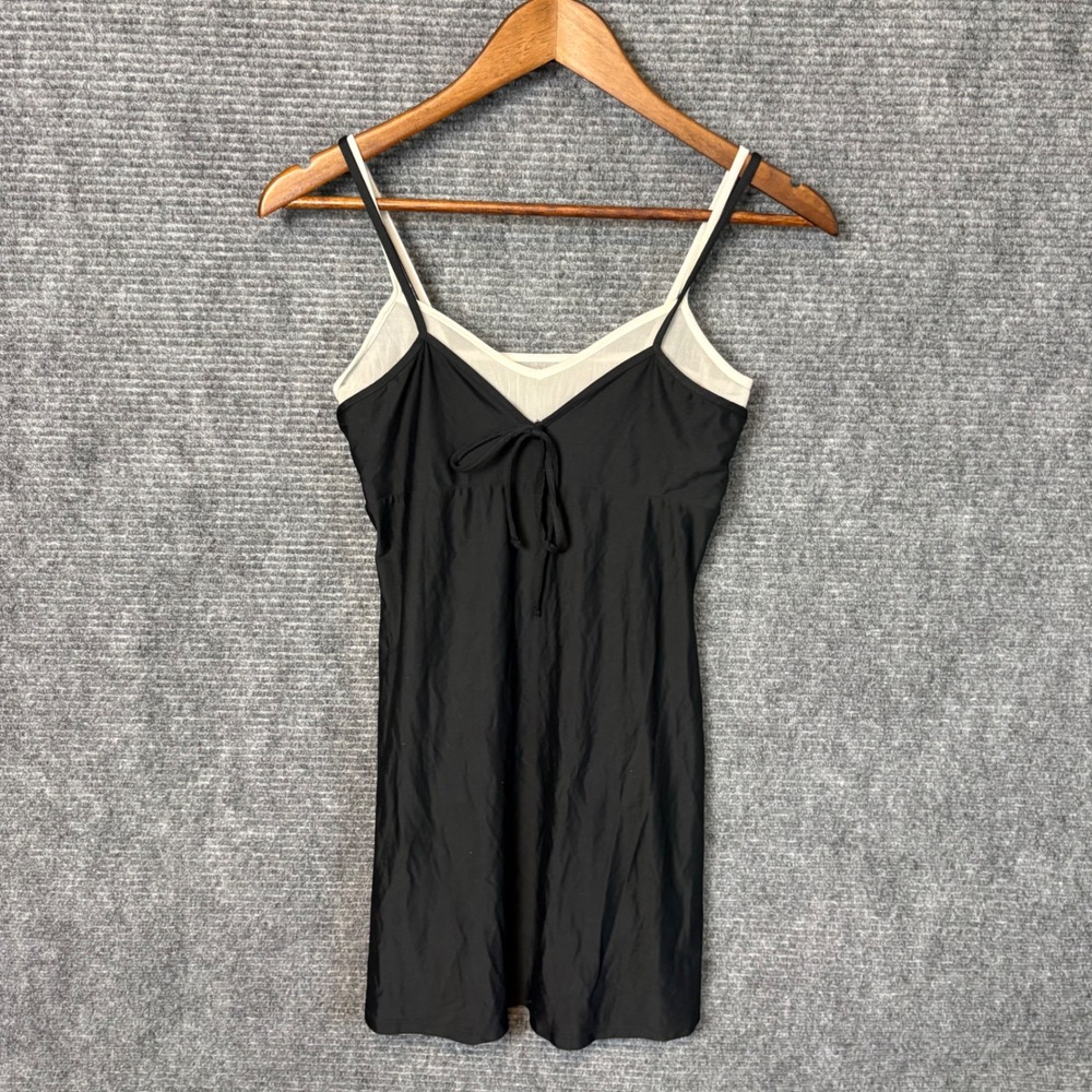 Wild Fable Black Layered Mesh Cami Dress Womens XS Balletcore Coquette Y2K Mini